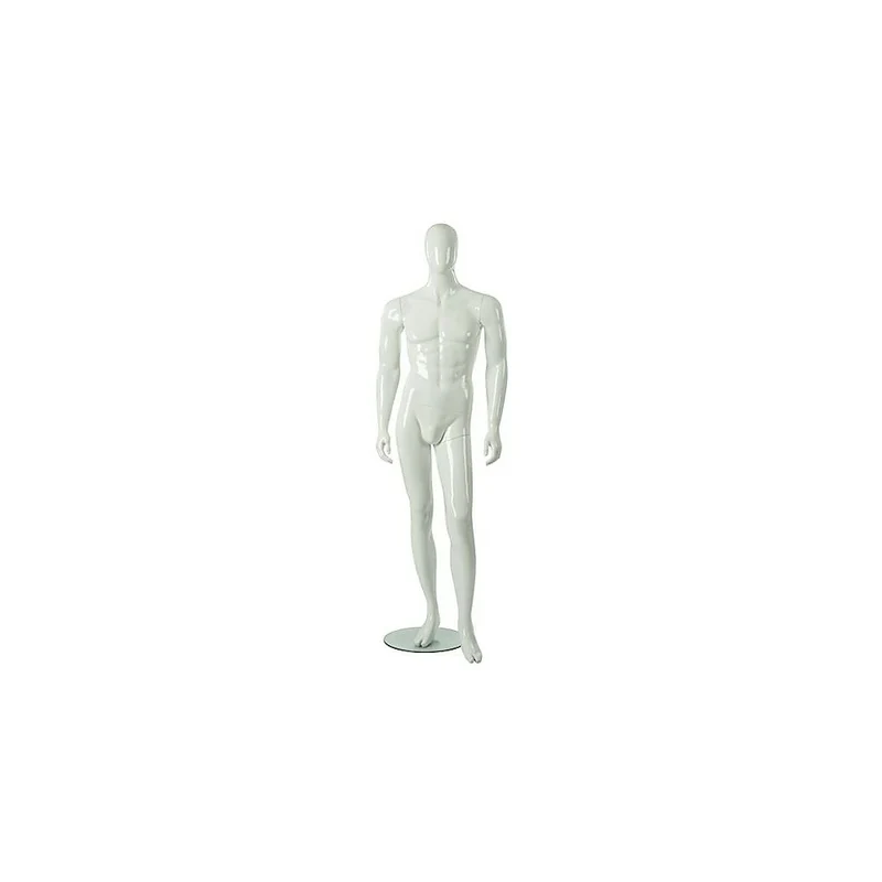 RP Adult Male Abstract Mannequin, Shiny White (RPMA 1)
