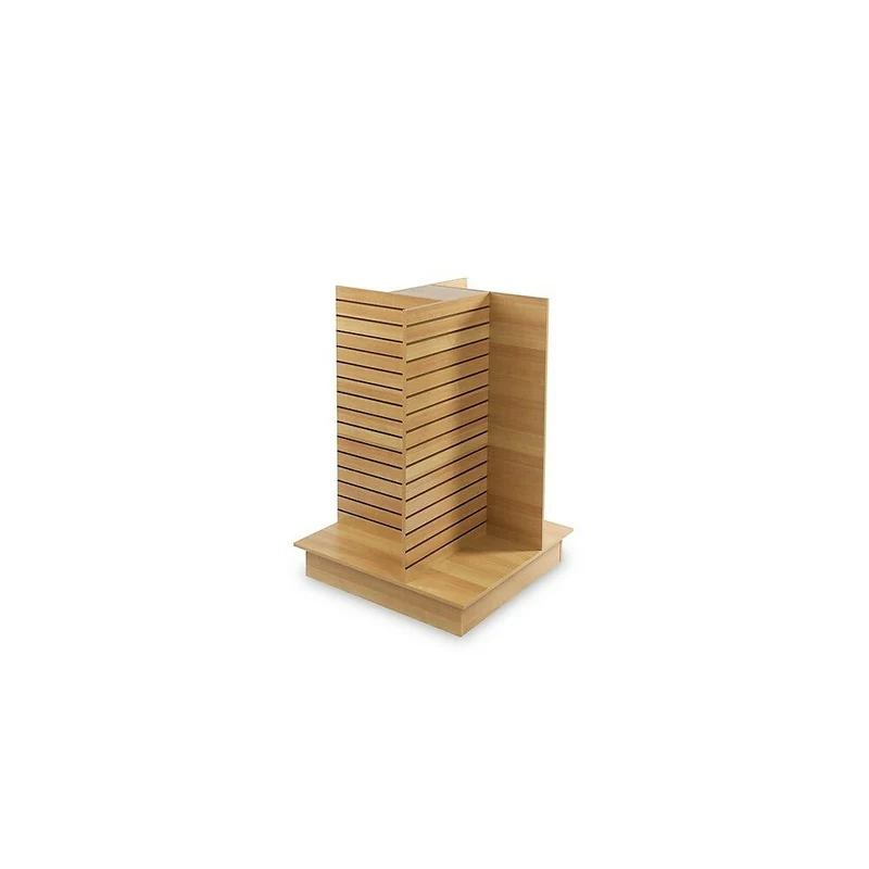Can-Bramar – Présentoir en lattes Econoline pour 4 côtés, 36 x 36 x 54 po, érable