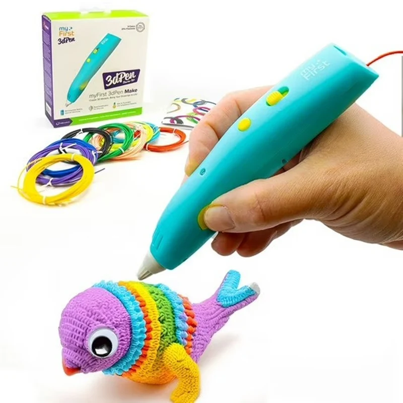 myFirst - 3D Pen Make Kit de démarrage de stylo 3D rechargeable - Bleu