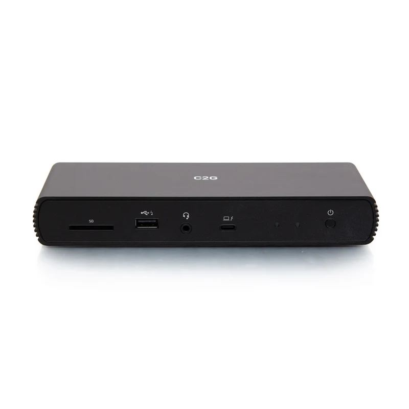 C2G Thunderbolt 4 & USB-C 10-in-1 Dual Display Docking Station - Black
