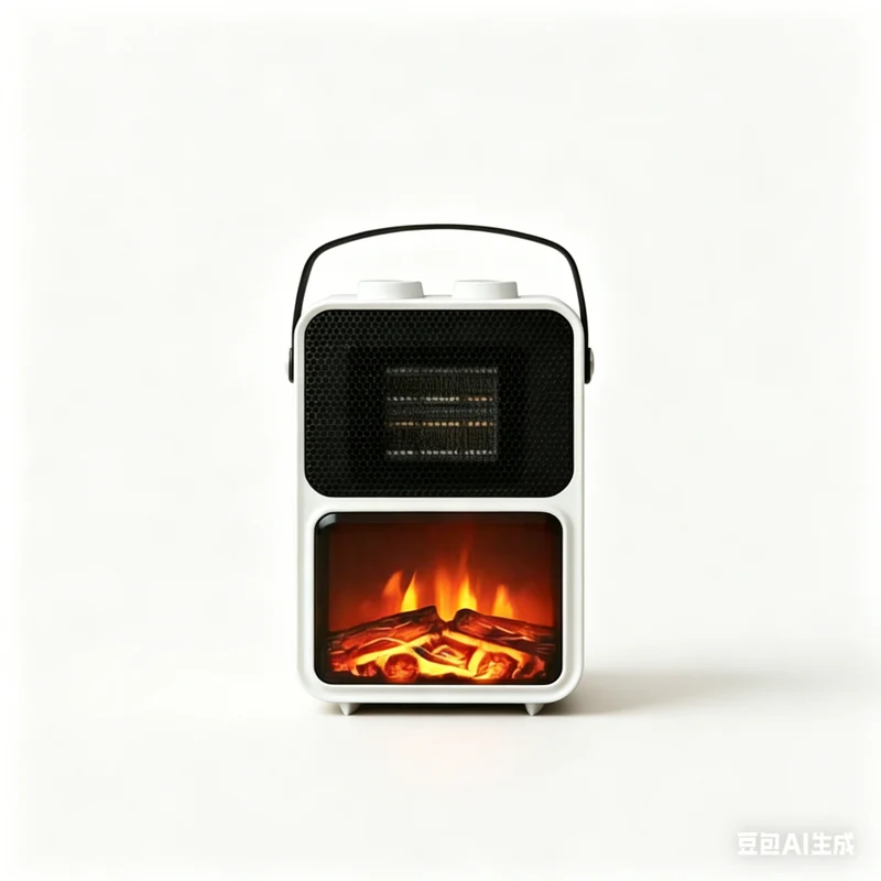 Warrmth Portable Mini Electric Fireplace Heater - White