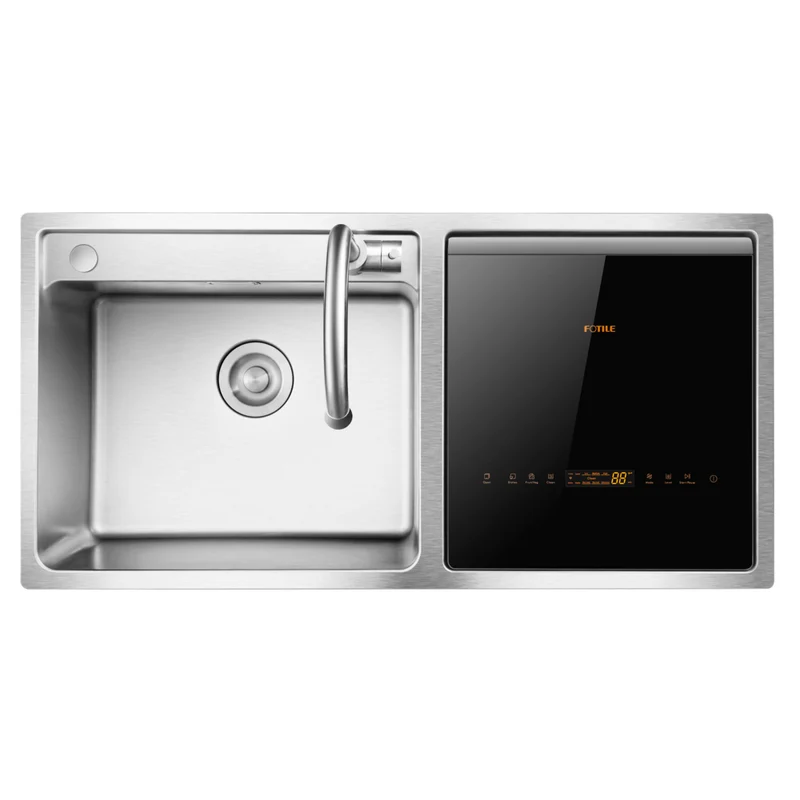 Fotile Built-in 2-In-1 In-Sink Stainless Steel Dishwasher - 35"