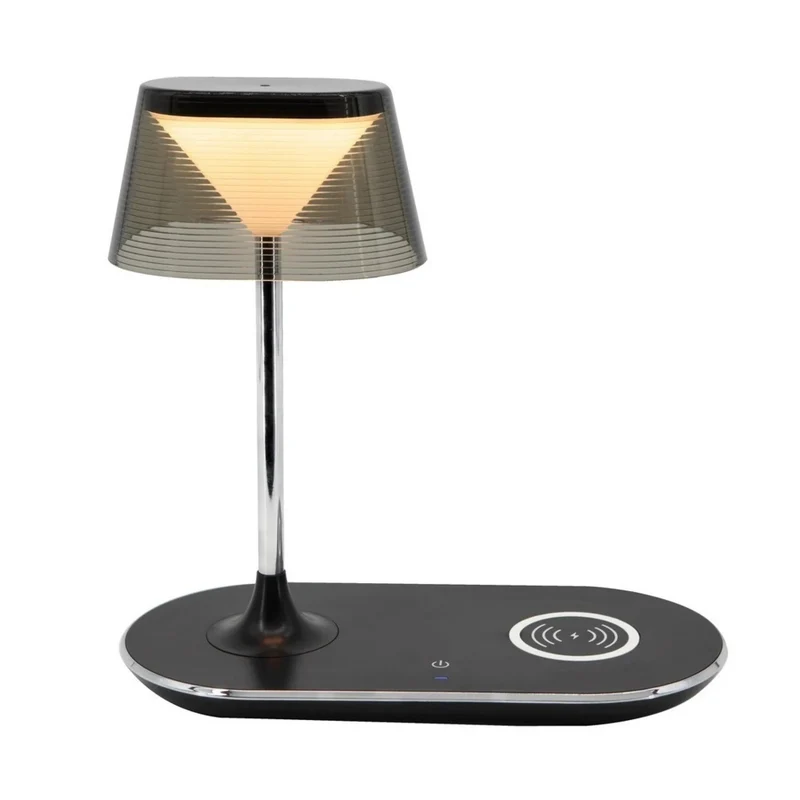 DAC - Lampe de bureau DEL MP-328 avec charge sans fil - noire