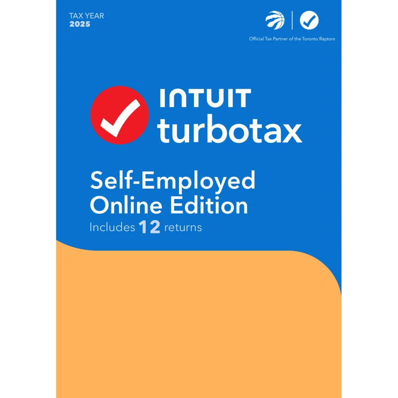 Intuit Turbotax Self-Employed Online Edition 2025 - 12 Returns - Bilingual [Digital Download]