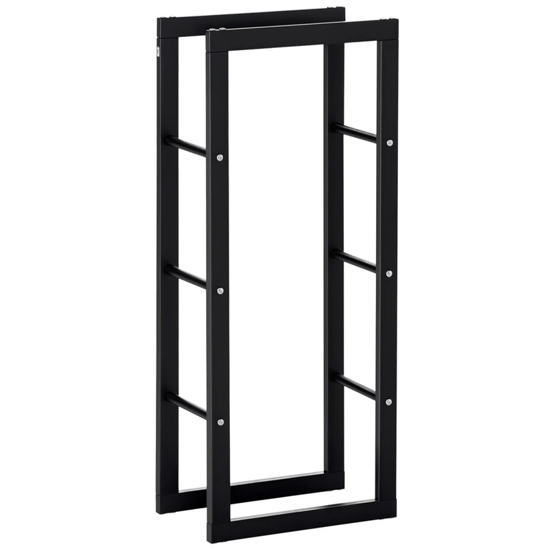 HOMCOM - Porte-bûches pour cheminée- 15,7 po x 9,8 po x 39,4 po