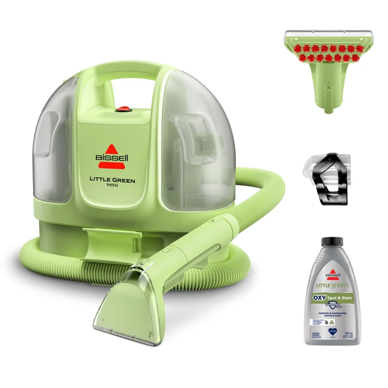 Bissell - Nettoyeur en profondeur portatif Paquet de Little Green Mini avec fil pour tapis et tissus d'ameublement