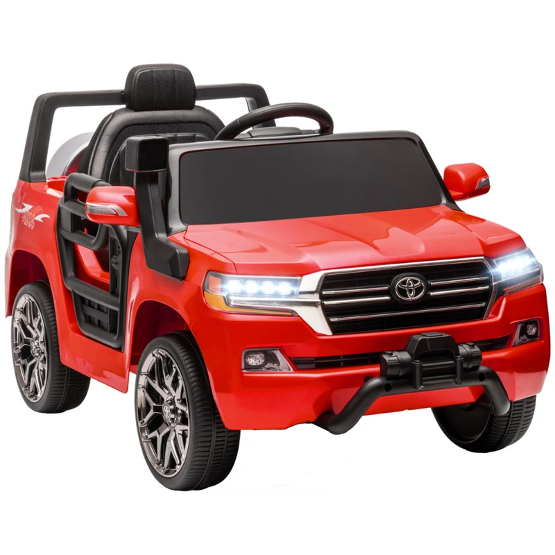 Qaba 12V Licensed Toyota Kids Electric RC Car - Red