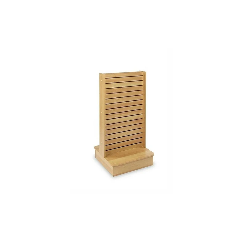 Can-Bramar Econoline Double Side Slatwall Merchandiser, 25-1/2"x24"x54", Maple