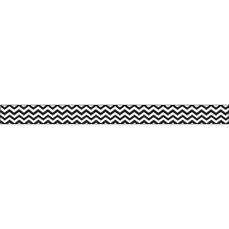 Bandes magnétiques magnétiques Chevron 3/4" x 12" Ashley, noir, paquet de 72