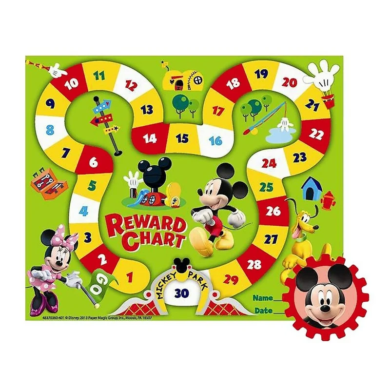 Eureka Mini Tableaux de Récompenses Mickey Mouse Clubhouse Mickey Park, Paquet de 108