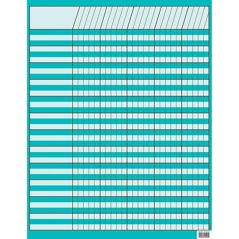 Tableau d'incitation Turquoise pour presse pédagogique créative, 17" x 22", paquet de 6