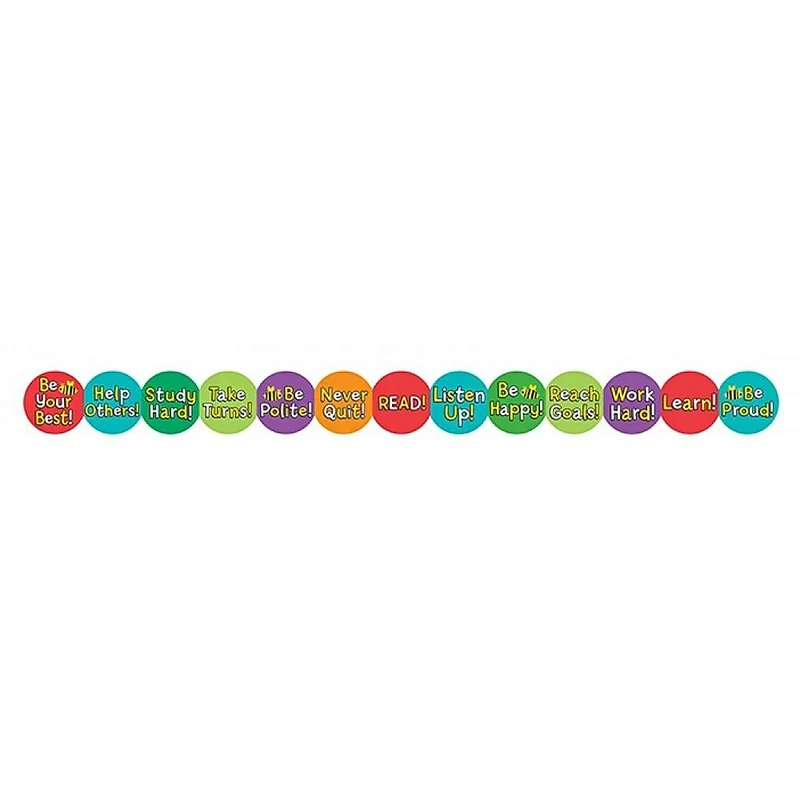 Hygloss 36' Die Cut Classroom Border, Be Your Best