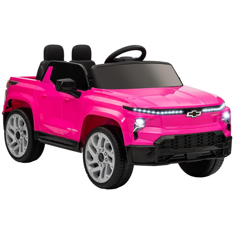 Qaba - Voiture RC pour enfants sous licence CHEVROLET 12V - rose