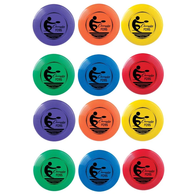 Champion Sports Competition Flying Disc, 12 Pack (CHSFD95)