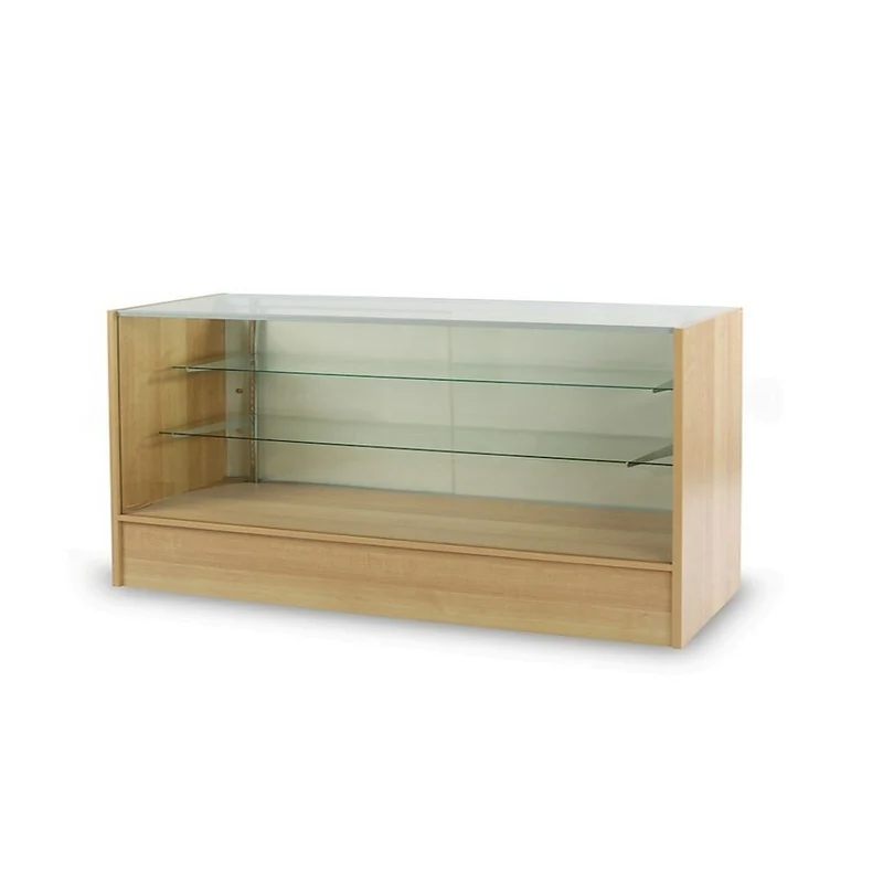 Can-Bramar – Vitrine Econoline vision intégrale, érable, 72 x 18 x 38 po