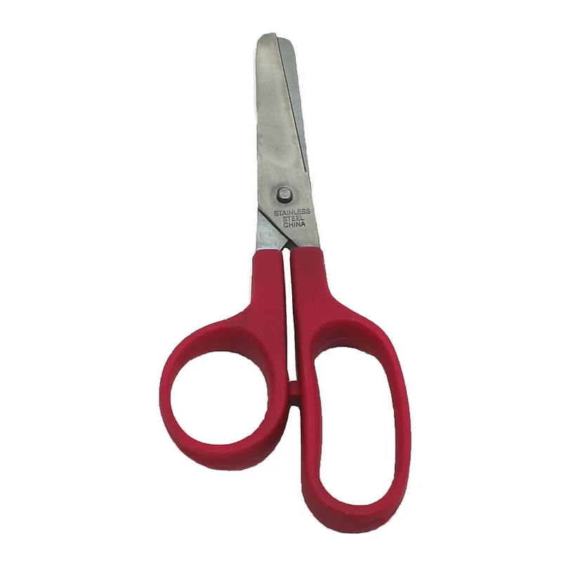 Charles Leonard - Ciseaux à pointe arrondie pour enfants, 5 po, rouge, paquet de 36