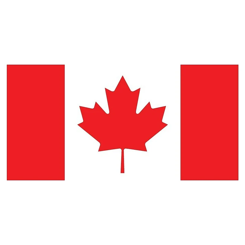 Drapeau du Canada, poly tricot triple, 45 po x 90 po