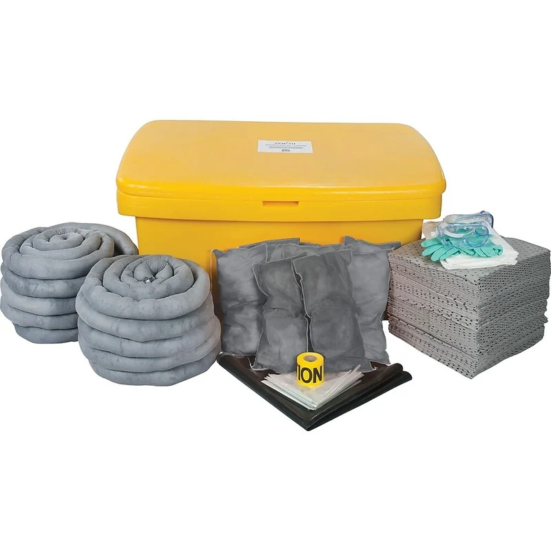Zenith – Trousse de déversement universel, 97 gallons, avec coffre