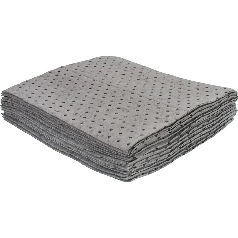Zenith Safety Bonded Sorbent Pads, Universal, Heavy, 15" L x 17" W, 25 Pack