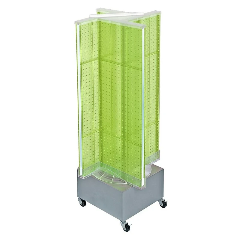 Azar Displays Pegboard Floor Display Pinwheel Spinner, 54" x 13.5", Green (700445-GRE)