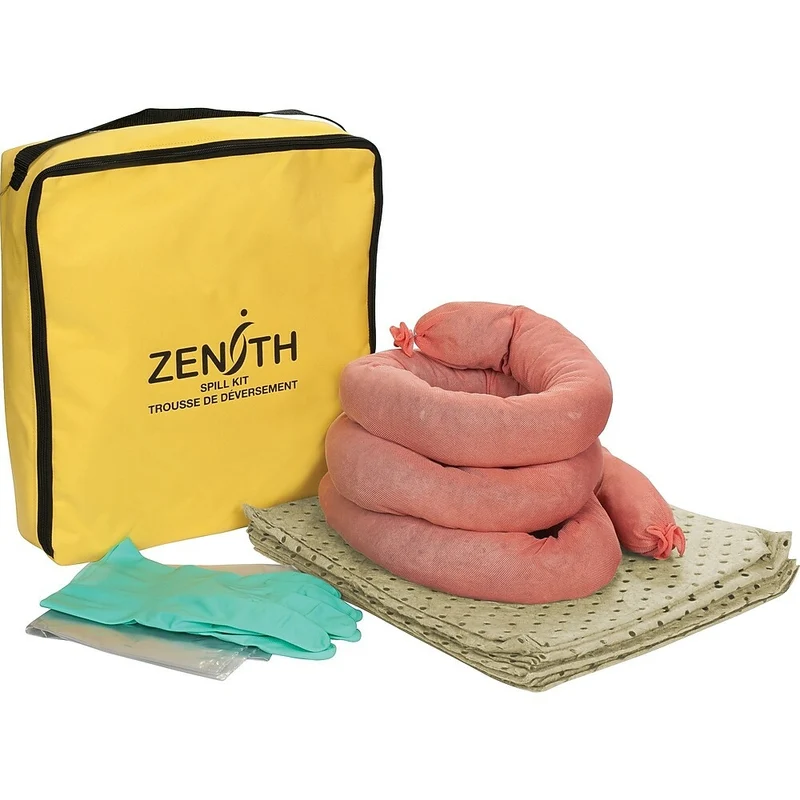 Zenith Safety - Trousses antidéversements 5 gallons, matières dangereuses, avec sac en nylon
