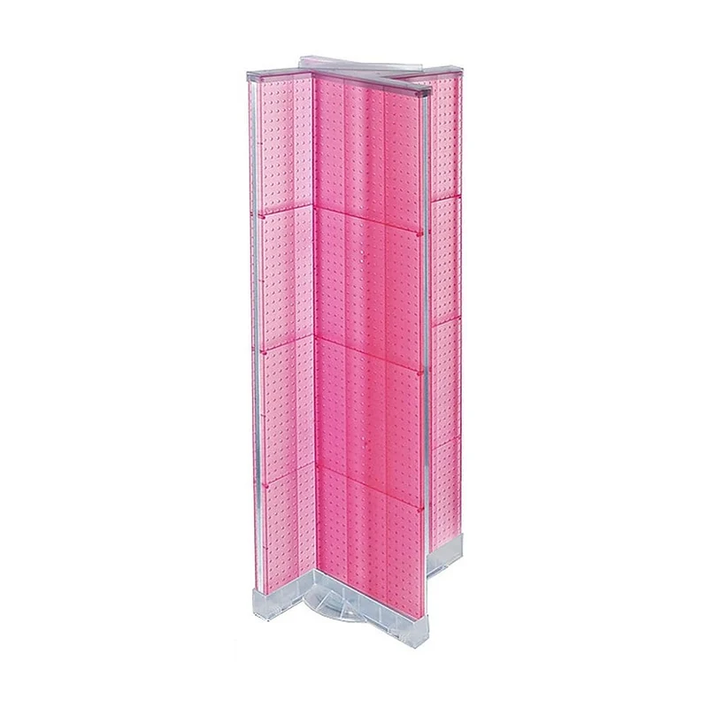 Azar Displays Pegboard Floor Display Pinwheel Spinner, 16" x 60", Pink (700420-PNK)