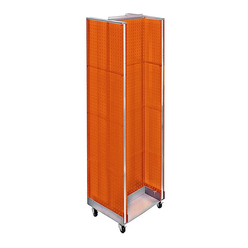 Azar Displays – Présentoir de plancher en H, 60 x 16 po, orange (700431-ORG)