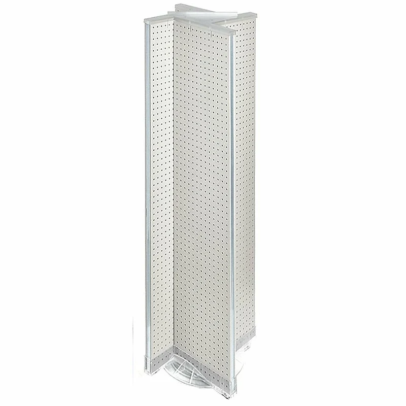 Azar Displays Pegboard Display Pinwheel Spinner, 13.5" x 60", White (700460-WHT)