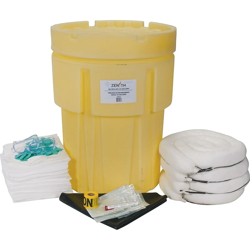 Zenith Safety 95-Gallon Economy Spill Kits, Oil Only, With Overpack Drum