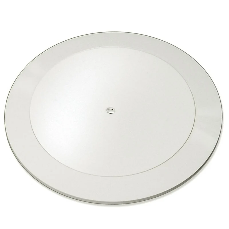 Azar Displays 15" Plastic Revolving Display, Sloped Base, White (610115-WHT)