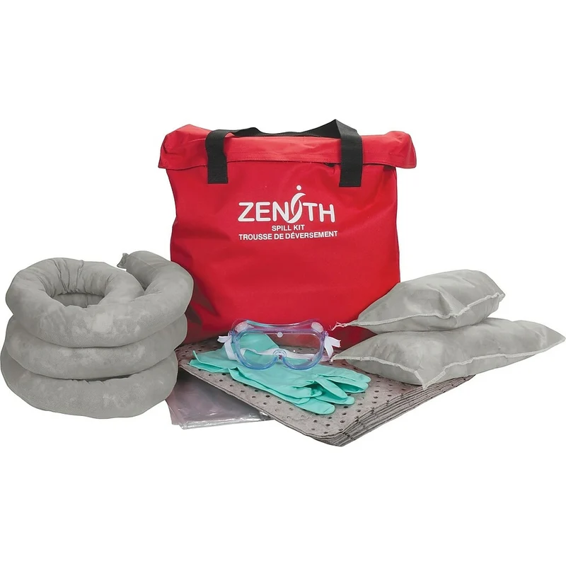 Zenith Safety 10-Gallon Truck Spill Kits, Universal, With Nylon Bag