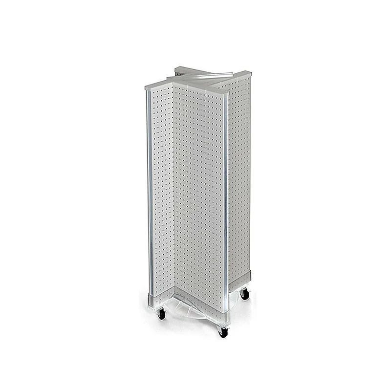 Azar Displays – Présentoir rotatif en panneau perforé, 44 x 13,5 po, blanc (700443-WHT)