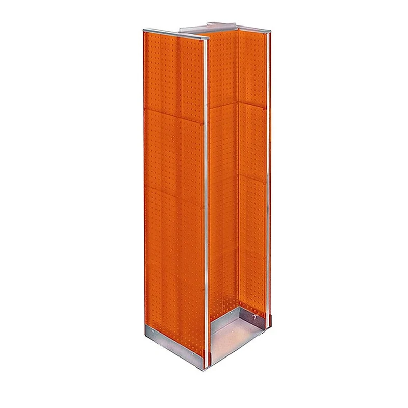 Azar Displays – Présentoir de plancher H-Spinner à panneau perforé, 60 x 16 po, orange (700430-ORG)