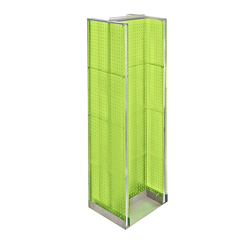 Azar Displays – Présentoir de plancher en H à panneaux perforés, 60 x 16 po, vert (700430-GRE)