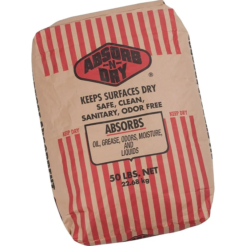 Granules absorbantes Absorber-n-Dry pour plancher sec, sac de 50 lb.