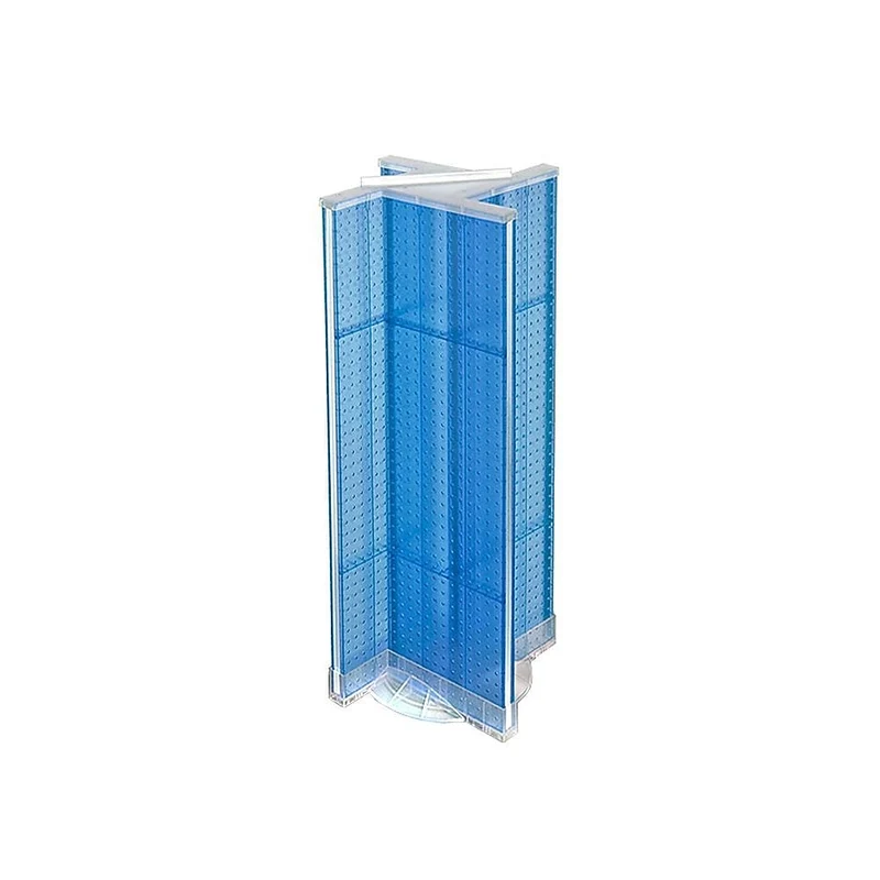 Azar Displays Plastic Pegboard Pinwheel Unit, 13.5" x 44", Blue (700444-BLU)