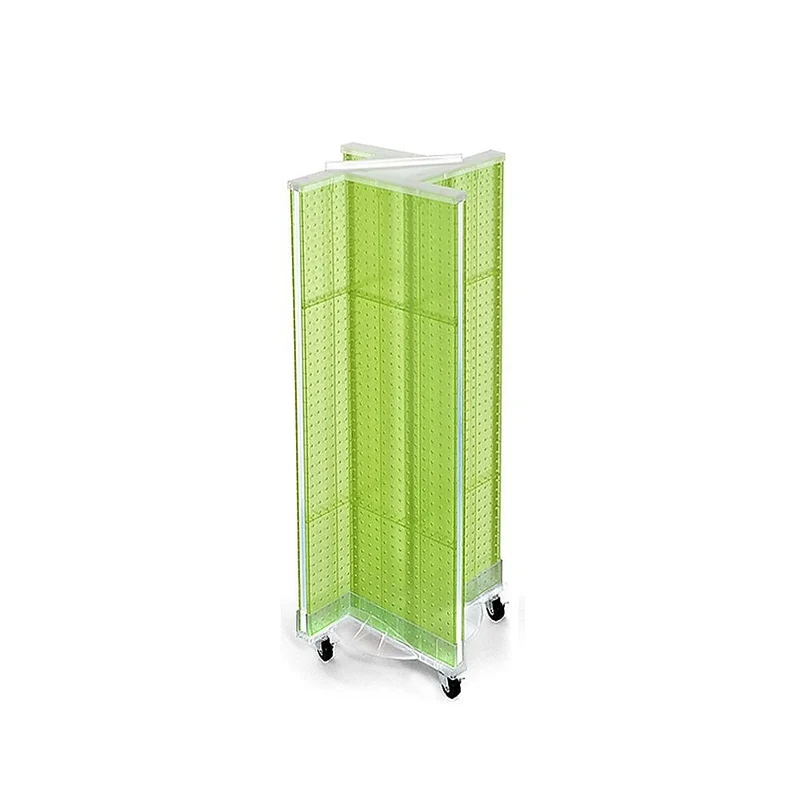 Azar Displays – Présentoir rotatif en panneau perforé, 44 x 13,5 po, vert (700443-GRE)