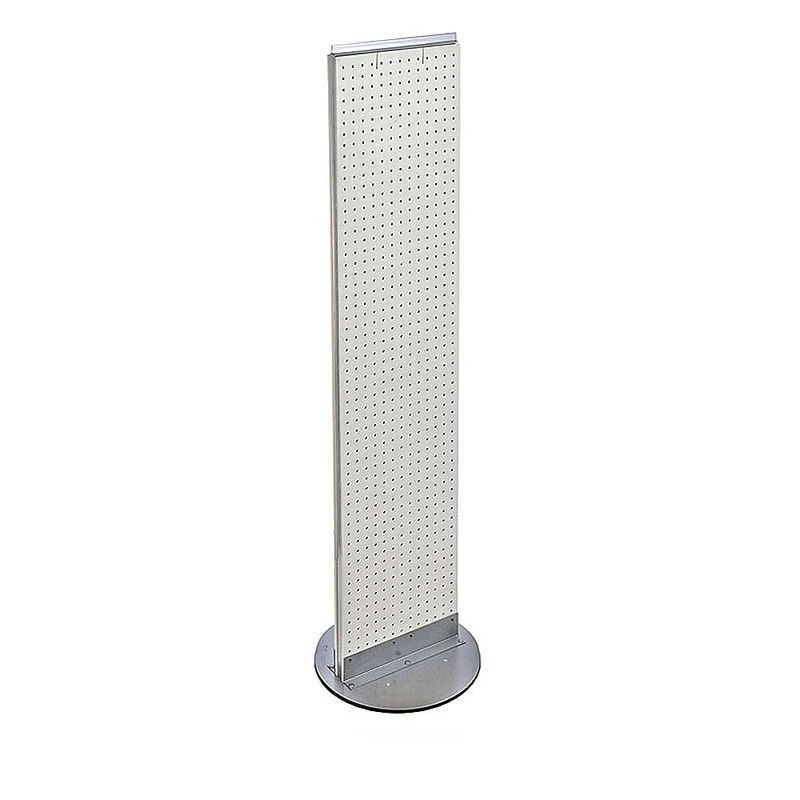 Azar Displays – Panneau perforé sur pied, 13,5 x 60 po, blanc (700277-WHT)