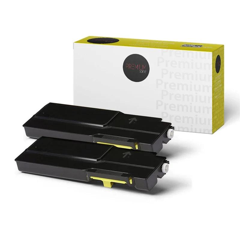 Premium Tone - Xerox 106R03501 Toner compatible - Jaune - Paquet de 2