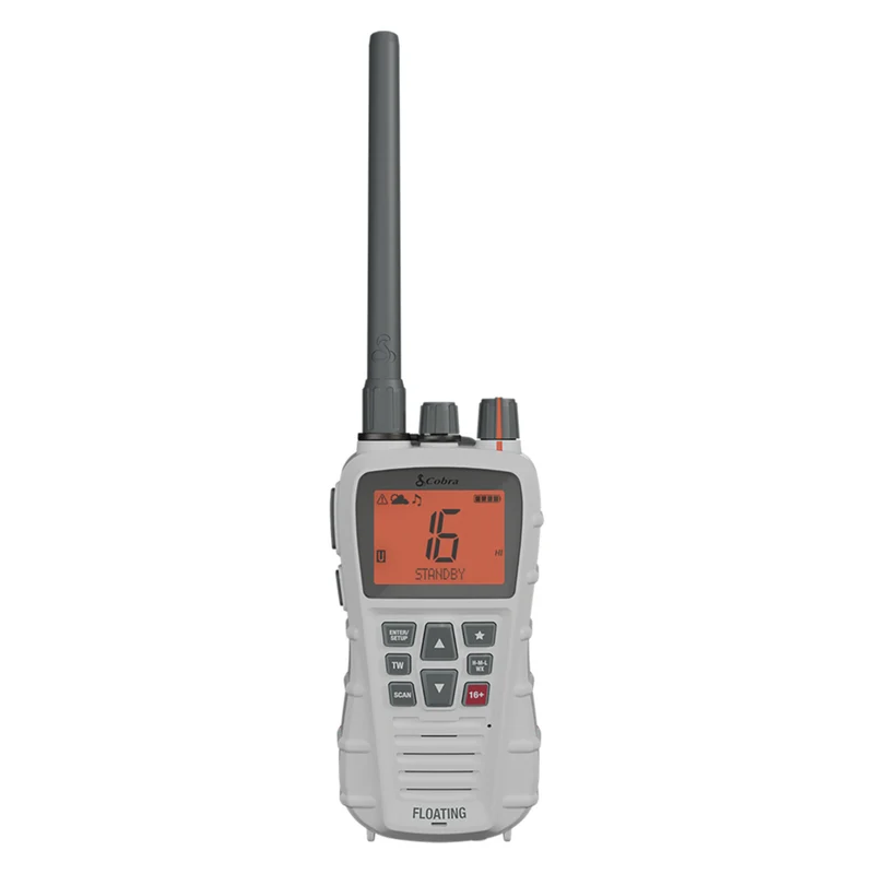 Cobra - Radio VHF portable marine Bluebound 350 - Blanche/Orange