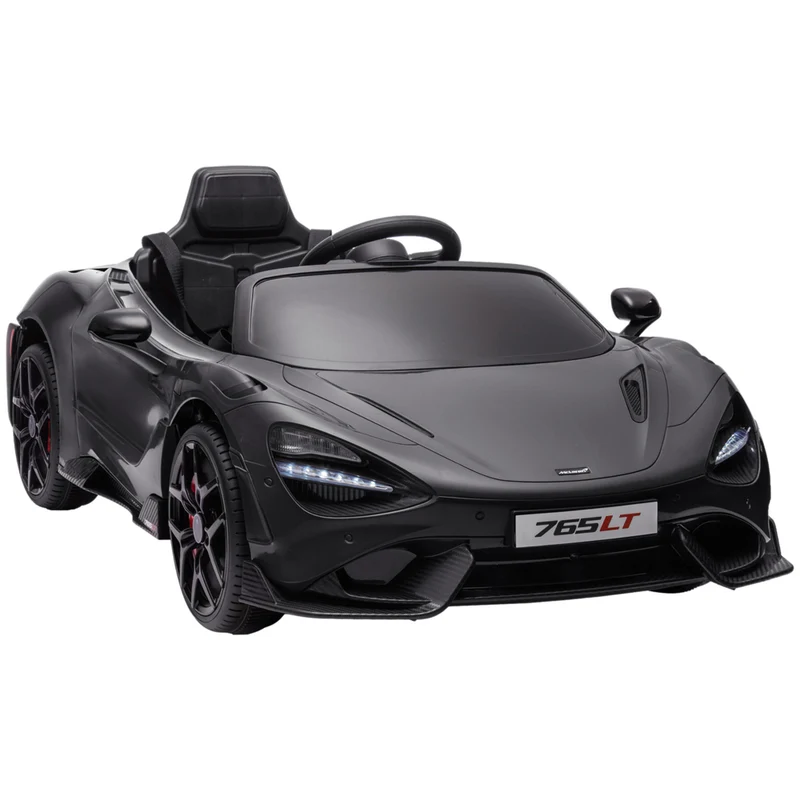 Qaba - Voiture RC électrique McLaren sous licence 12V pour enfants - noir