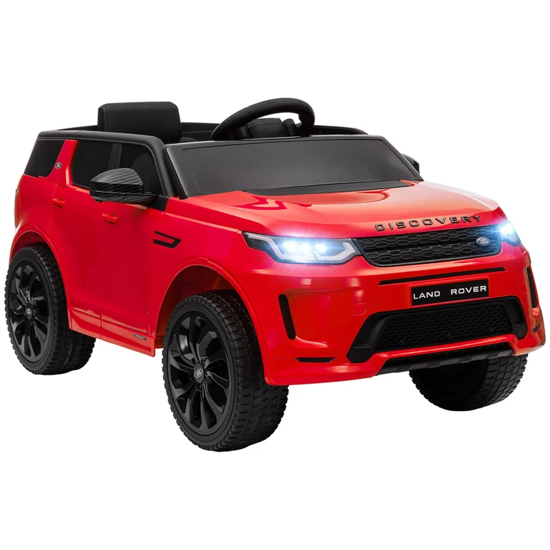Qaba - Voiture RC électrique pour enfants Land Rover sous licence 12V - rouge