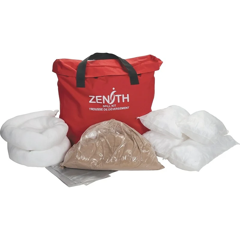 Zenith Safety 10-Gallon Service Vehicle Spill Kits, Oil Only, With Nylon Bag