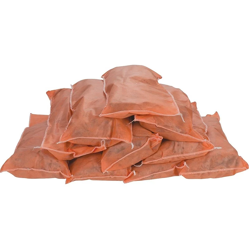 Zenith Safety Sorbents Pillows, Hazmat, 18" L x 8" W, 10 Pack