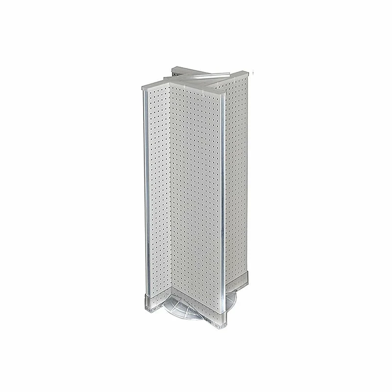 Azar Displays Plastic Pegboard Pinwheel Unit, 13.5" x 44", White (700444-WHT)