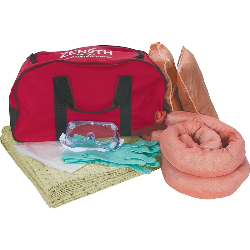 Zenith Safety - Trousses antidéversements 10 gallons, matières dangereuses, avec sac en nylon