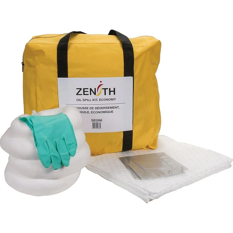 Zenith Safety 5-Gallon Economy Spill Kits, Oil Only, With Nylon Bag
