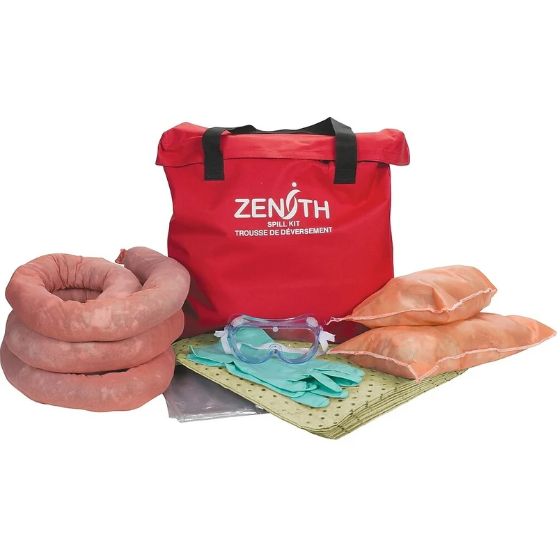 Zenith Safety 10-Gallon Truck Spill Kits, Hazmat, With Nylon Bag