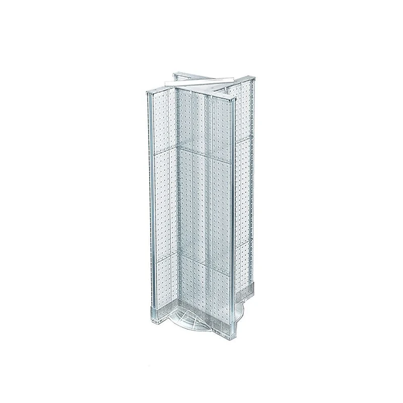 Azar Displays Plastic Pegboard Pinwheel Unit, 13.5" x 44", Clear (700444-CLR)