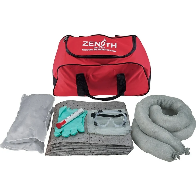 Zenith Safety 10-Gallon Vehicle Spill Kits, Universal, With Nylon Bag